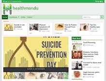Tablet Screenshot of healthmandu.com